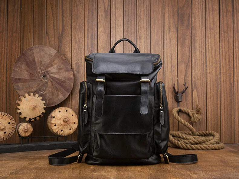 Title 3, Handmade Genuine Leather British Style Large Ca...