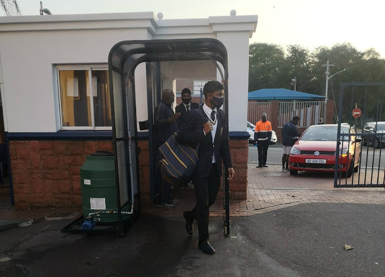 Matric pupils at Durban High School went through stringent checks and sanitising before stepping onto school grounds on Monday morning. Nearly all of the 171 Grade 12 boys are expected back today.