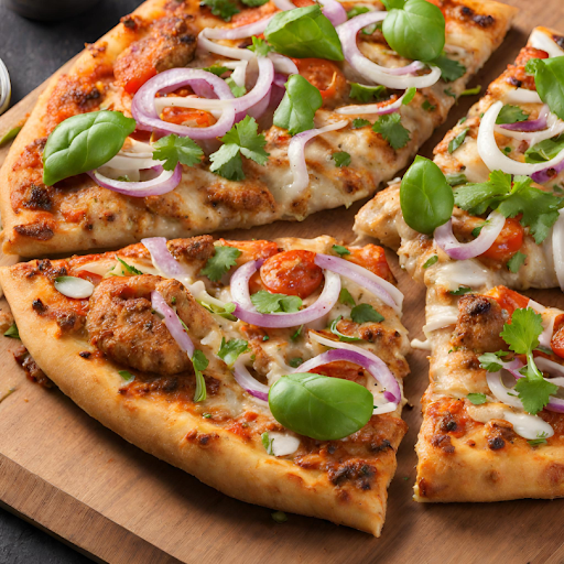 Chicken Seekh Kebab Pizza