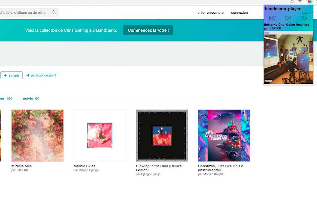 BandCamp-Player chrome extension