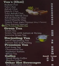 Chai Garam menu 1