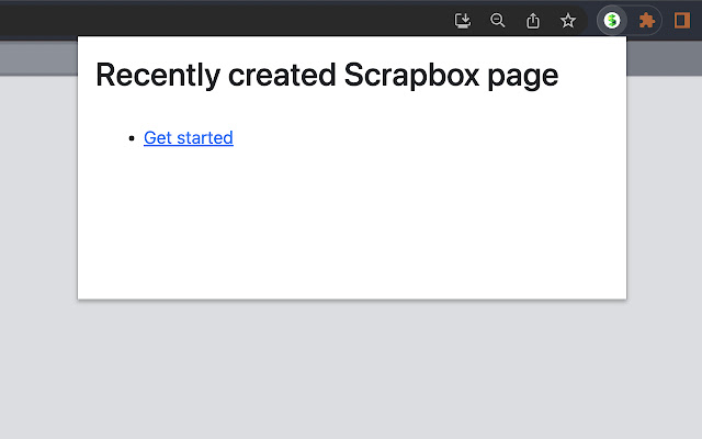 My created Scrapbox pages (beta) chrome extension