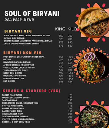 Soul Of Biryani menu 