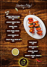 Navab's menu 1