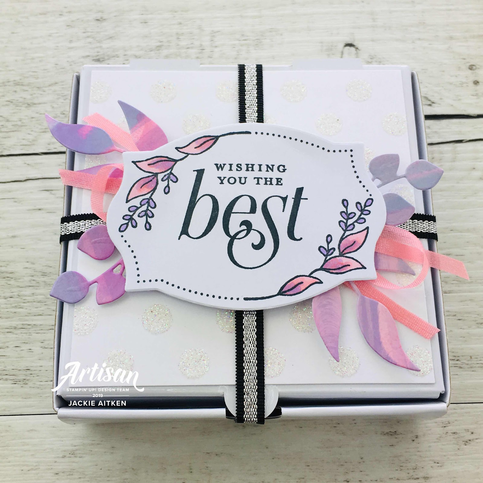 jaxxcraftycreations, handmade cards, Floral Frames, Glossy Card, Stampin' Up!, Embossing Paste, Stampin' Blends, Stamping Sunday Blog Hop, Stamping Techniques, 