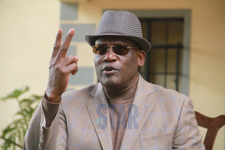 Former Senator Johnston Muthama at his Gigiri office on August 3, 2020.