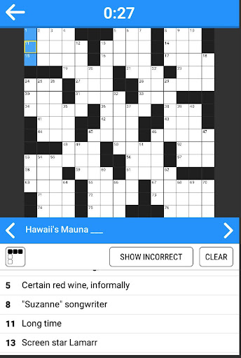 Code Triche Crosswords - 800 easy and hard crossword puzzles APK MOD (Astuce) screenshots 3