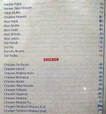 Samruddhi menu 