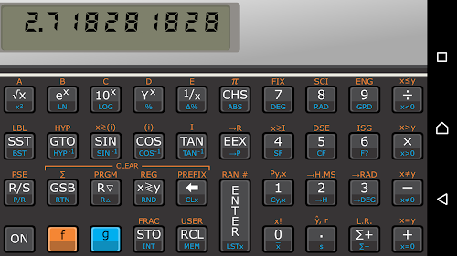 Android application Andro11C calculator (free) screenshort