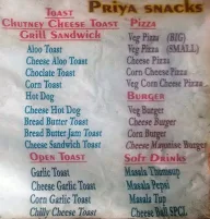 Priya Chat & Snacks menu 2