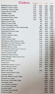 Magdalena Designer Cakes menu 1