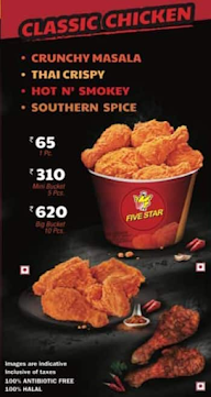 Five Star Chicken menu 2