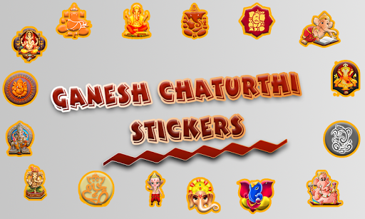 Ganesh Stickers : chaturthi