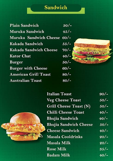 Mr & Mrs Madharasi Cafe menu 