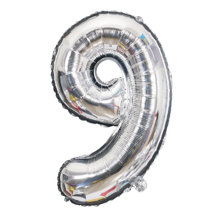 Balão Digital de 32 polegadas para Festa de Aniversário Casamento Decoração Layout Flutuante Balão Filme Alumínio Vazio