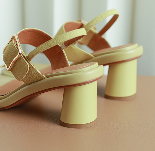 Title 5, Womens Summer Leather Square Toe Sandals Comfo...