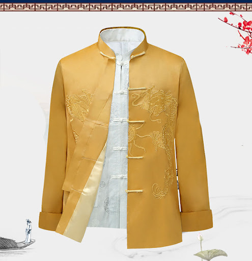 Title 3, High-End Silk Chinese Style Dad Outfit Jacket f...