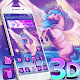 Download 3D Purple Dream Unicorn Glass Tech Theme For PC Windows and Mac 1.1.2