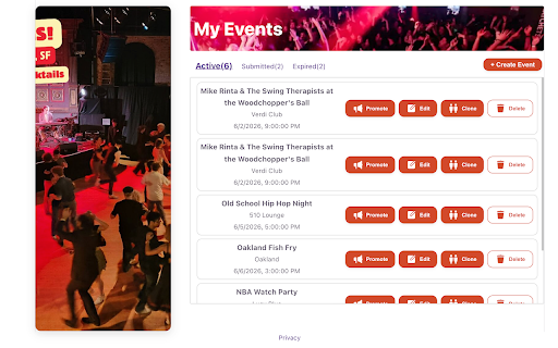 LocalBuzz Event Autofill screenshot 1
