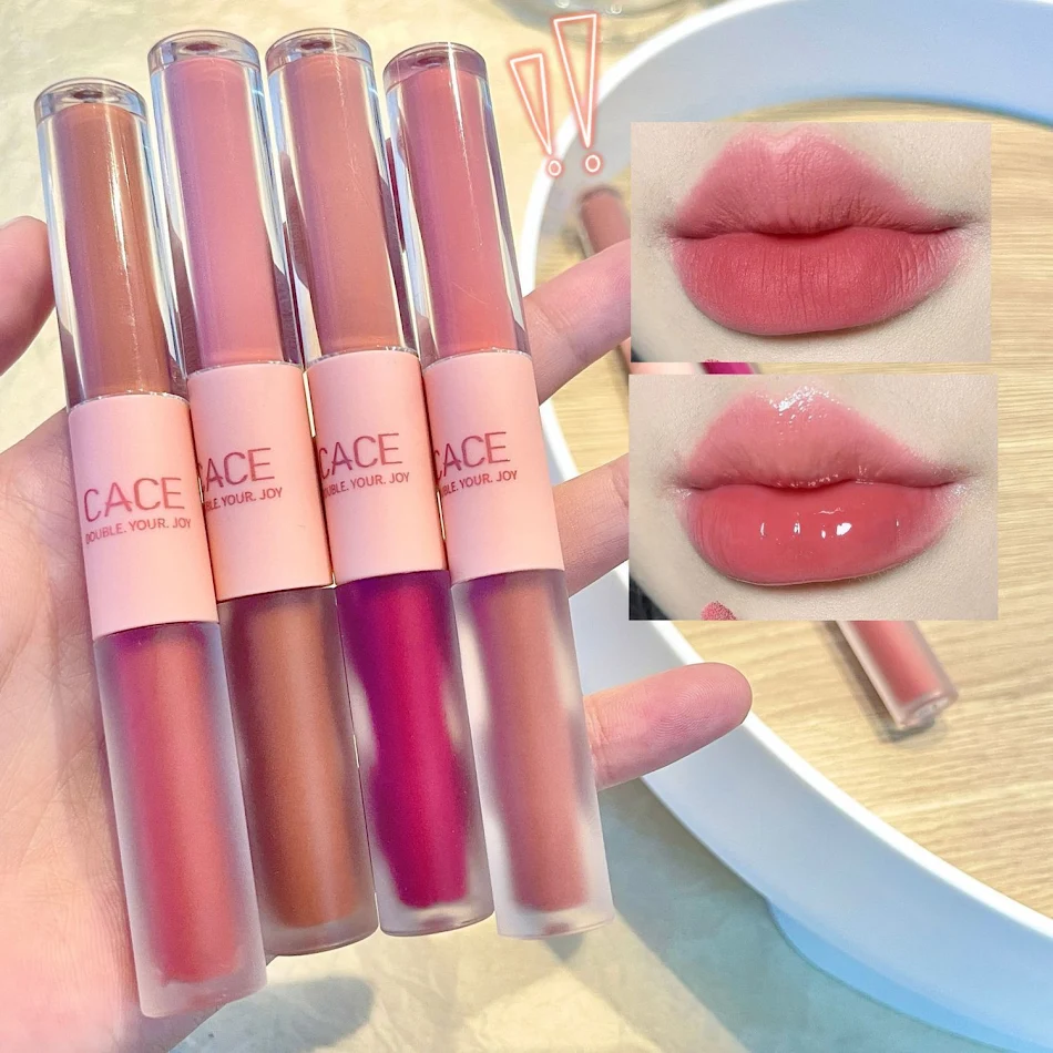Eenvoudige, hydraterende, langdurige lipgloss met dubbele kop. Voor zachte lippen, intense kleur en langdurig resultaat de hele dag door.