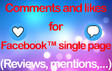 Comment and likes for Facebook™ SINGLE page small promo image