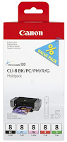 Blekk CANON CLI-8 Multipack (5) (Org.nr.0620B027)