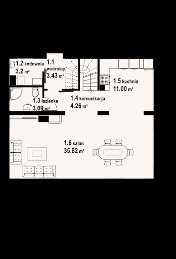 Jodłownik 3 dw - Rzut parteru