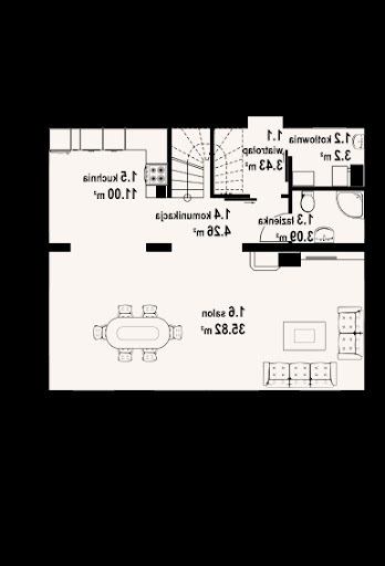 Jodłownik 3 dw - Rzut parteru