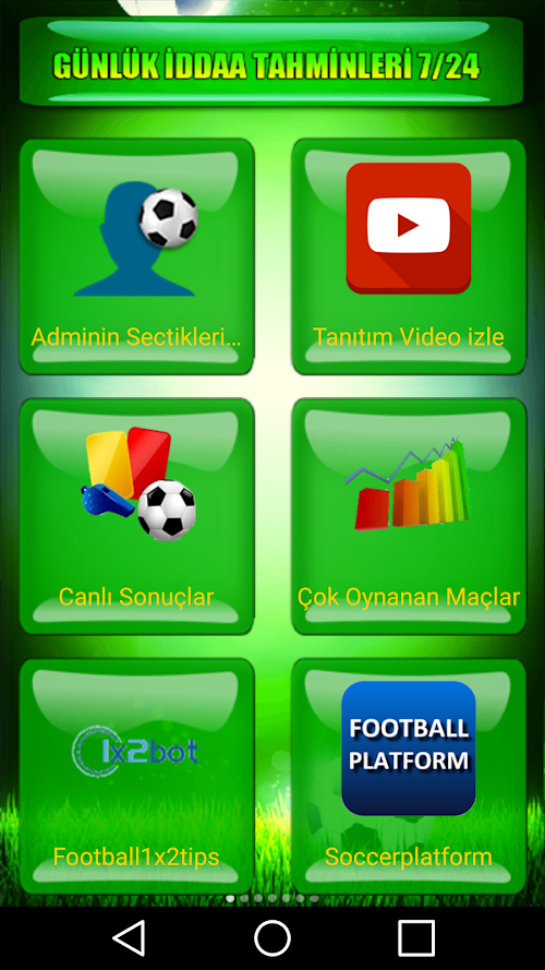 Android application Günlük iddaa tahminleri 7/24 screenshort