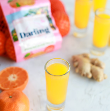 Ginger citrus juice shot