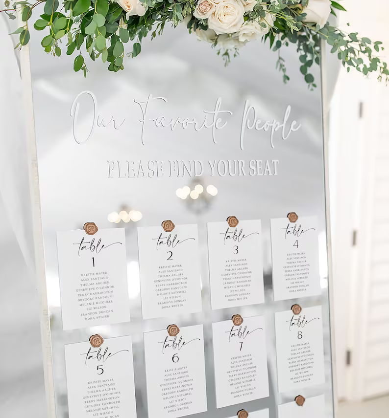 Wedding Seating Cards Template from JoyCeremony