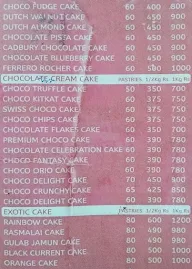 Bake N Snacks menu 2