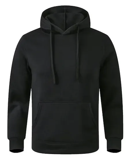 Men's Pullover Autumn Fleece Hoodies Solid Color Oversize... - 2