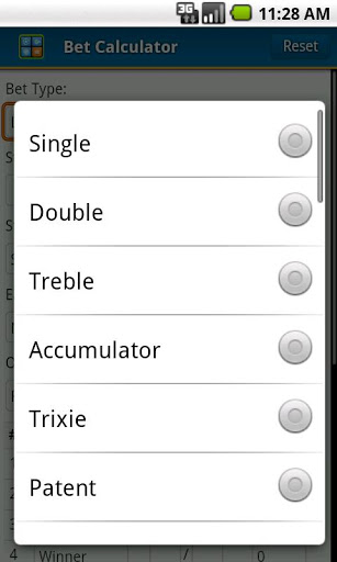 Screenshot Bet Calculator