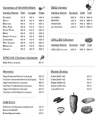 Chicks In Coal menu 2