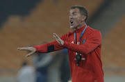 Orlando Pirates' head coach Milutin “Micho” Sredojevic dishes out instructions during the Absa Premiership match agaisnt Cape Town City FC at FNB Stadium on September 19, 2017 in Johannesburg, South Africa. 