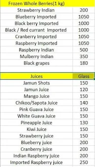 DRP Fruits & Juices menu 2