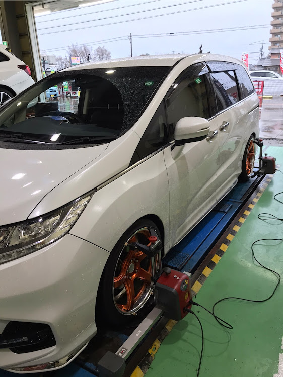 オデッセイのworkwheels・カッパークリア・ホイール交換・アライメント調整に関するカスタム事例の投稿画像1枚目
