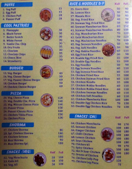 I B Bakers menu 1