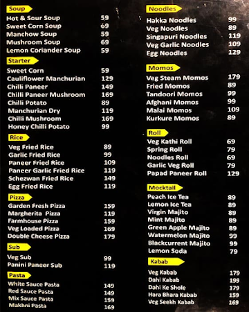 Bistro Raipur menu 