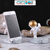 Giá Đỡ Điện Thoại Để Bàn Đáng Yêu Hình Phi Hành Gia, Giá Đỡ Ipad Đa Năng Tiện Lợi Cicibox