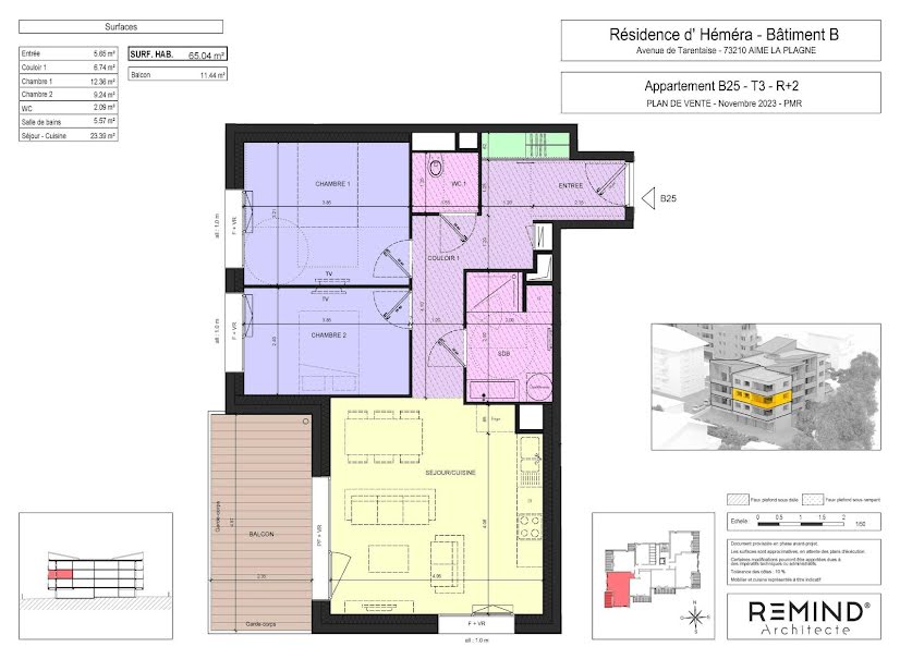 Vente appartement 3 pièces 65 m² à La Plagne (73210), 345 500 €