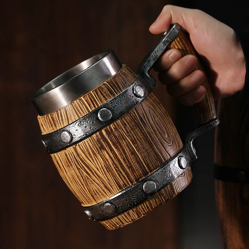 Caneca de Cerveja de Grande Capacidade Mark Cup Sirva Mais Cerveja com Esta Caneca Robusta Ideal para Festas e Reuniões Desfrute Cada Gole.