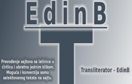 Transliterator - EdinB small promo image