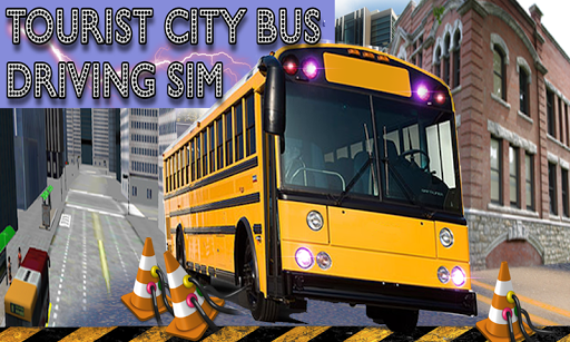 Downtown bus drive 3d