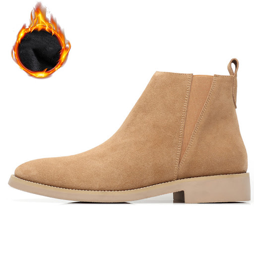 Title 11, British Style Autumn Leather Mid-cut Boots. Exp...