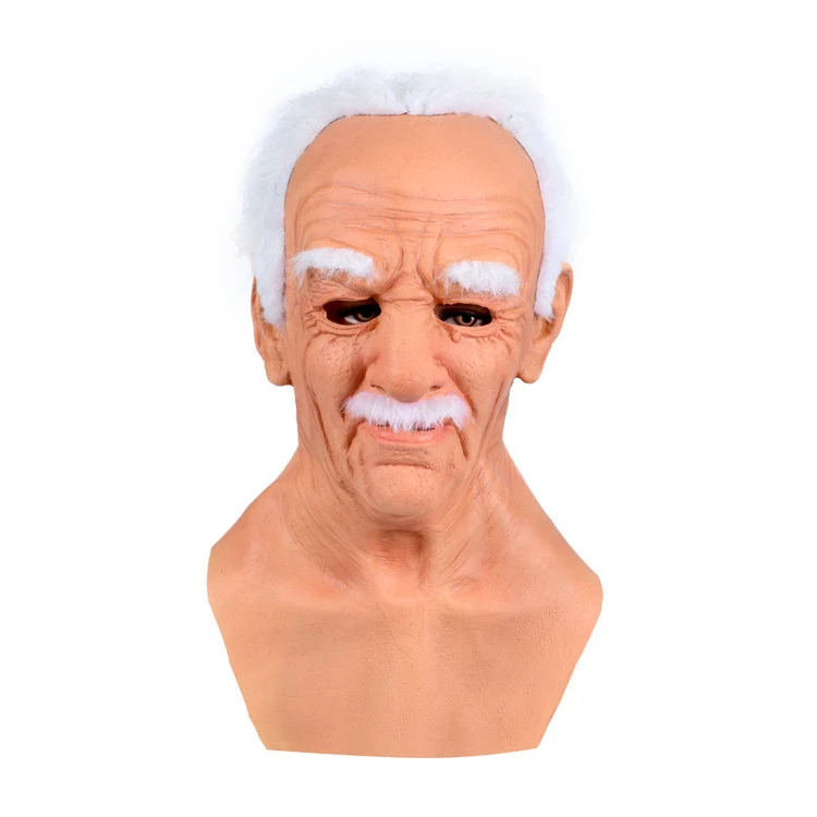 Title 10, Máscara Calvo Abuelo Maskwig Cubierta Cabeza La...