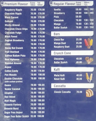 Meridian Ice Cream menu 3