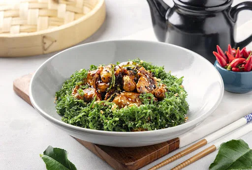 Stir Fried Spinach Chicken