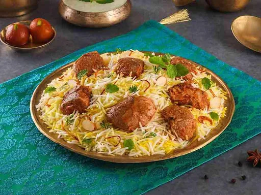 Dum Gosht Biryani (Dum Mutton Biryani, Boneless - Serves 2)